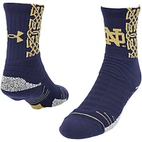 Men's Under Armour Navy Notre Dame Fighting Irish Special Games Playmaker Crew Socks