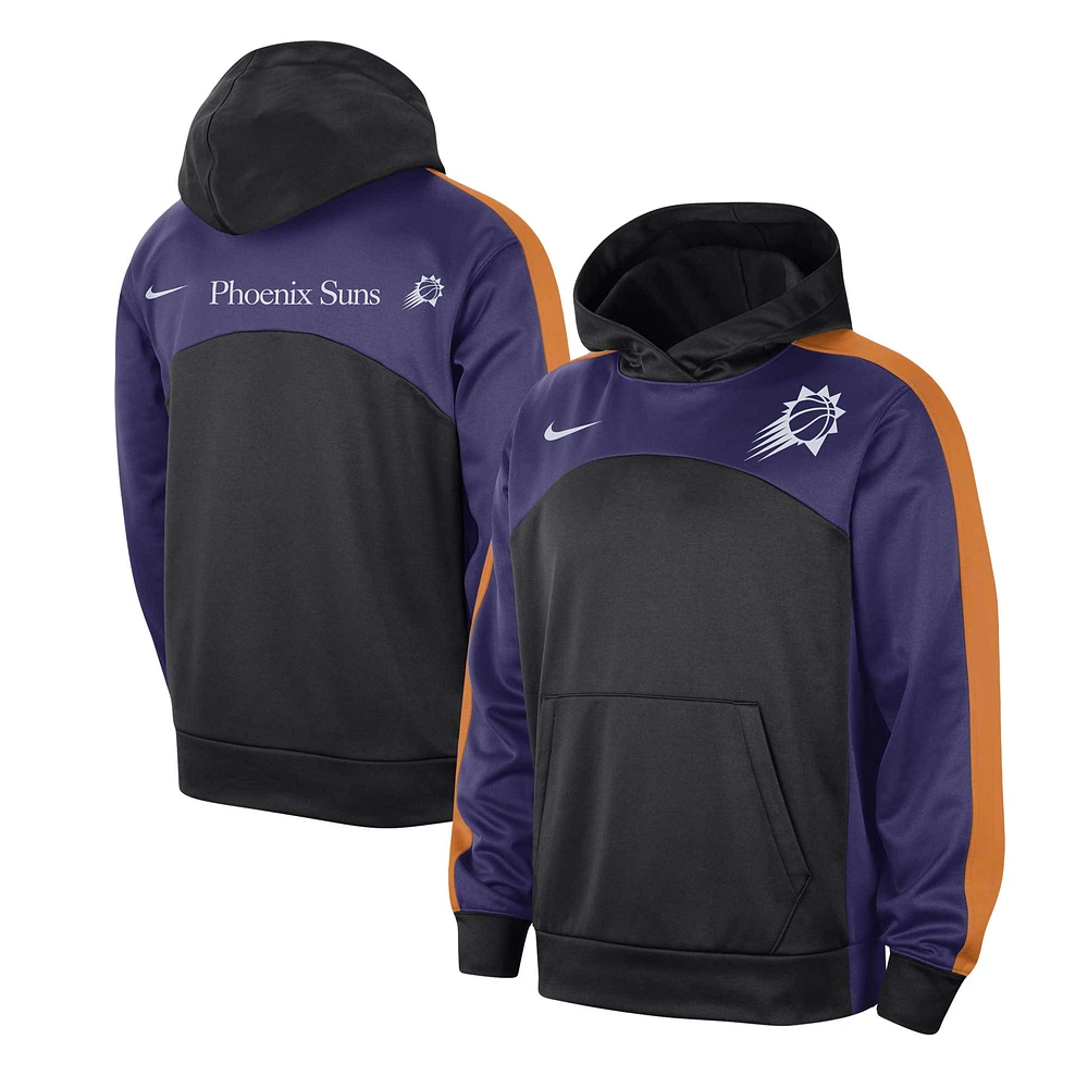 Men's Nike Black/Purple Phoenix Suns Authentic Starting Five Force Performance Pullover Hoodie