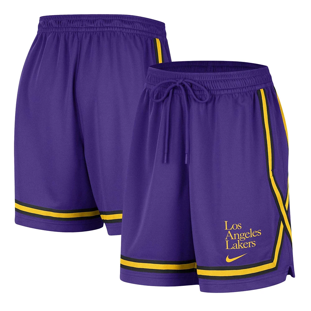 Women's Nike Purple Los Angeles Lakers  Authentic Crossover Fly Performance Shorts