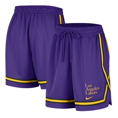 Women's Nike Purple Los Angeles Lakers  Authentic Crossover Fly Performance Shorts