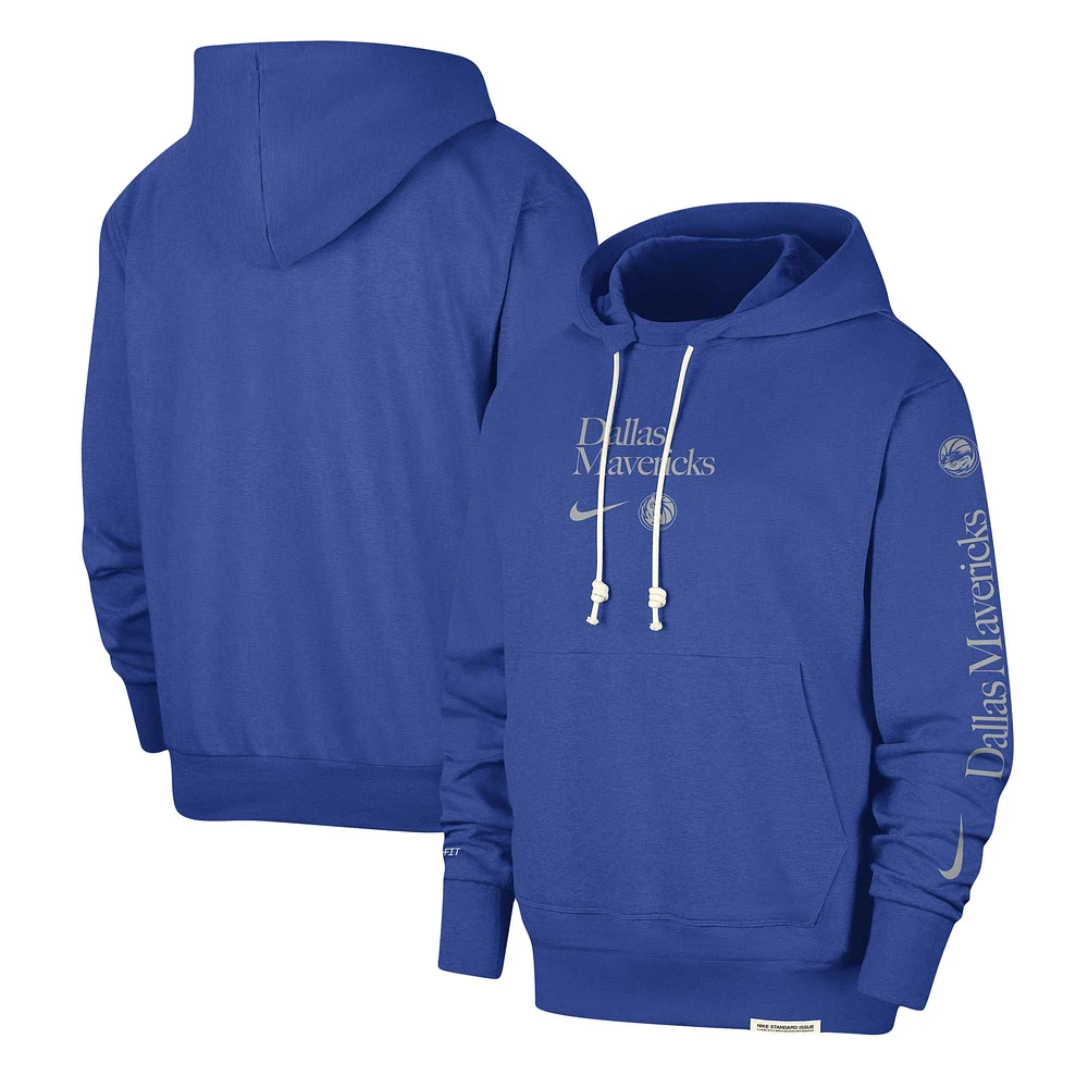 Men's Nike Blue Dallas Mavericks Authentic Performance Pullover Hoodie