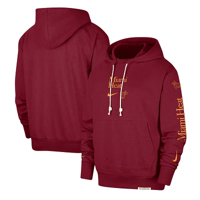 Men's Nike Red Miami Heat Authentic Performance Pullover Hoodie