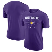 Men's Nike Purple Los Angeles Lakers Just Do It T-Shirt