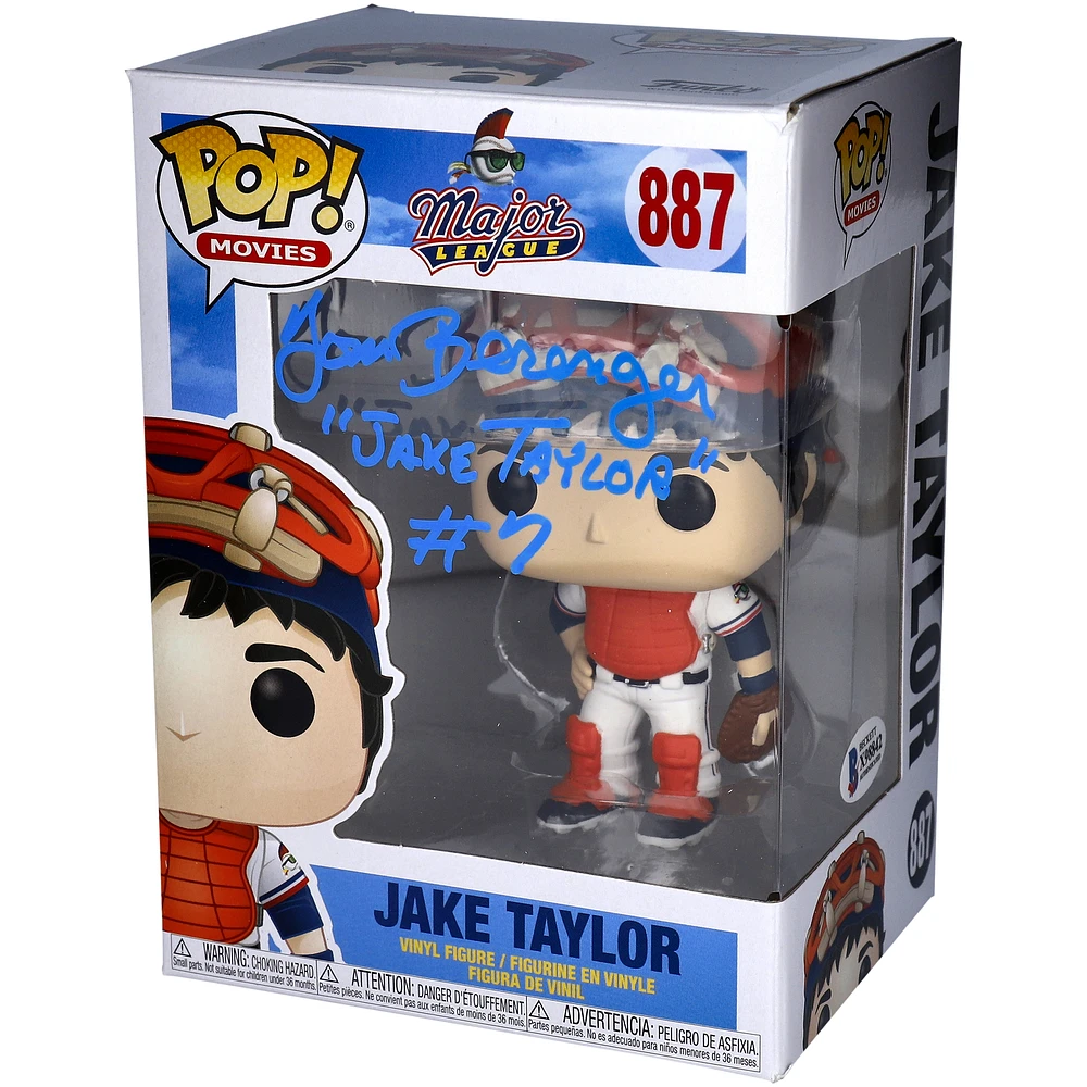 Tom Berenger Major League Autographed Jake Taylor #887 Funko Pop! with "Jake Taylor" and "#7" Inscriptions - Signed in Ink