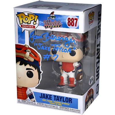Tom Berenger Major League Autographed Jake Taylor #887 Funko Pop! with "Jake Taylor" and "#7" Inscriptions - Signed in Ink