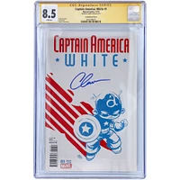 Chris Evans Captain America Autographed Captain America: White #1 Young Variant Cover Comic Book