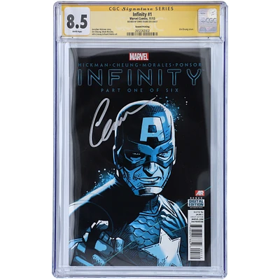 Chris Evans Captain America Autographed Infinity #1 Second Printing Comic Book - CGC Graded 8.5