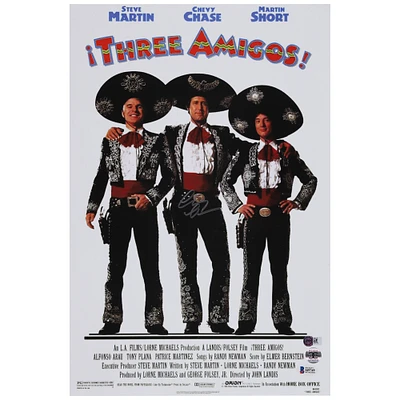 Chevy Chase Autographed 12" x 17" Three Amigos Movie Poster - BAS COA