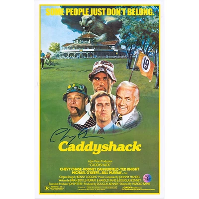 Chevy Chase Caddyshack Autographed 11" x 17" Movie Poster