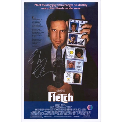 Chevy Chase Fletch Autographed 11" x 17" Movie Poster