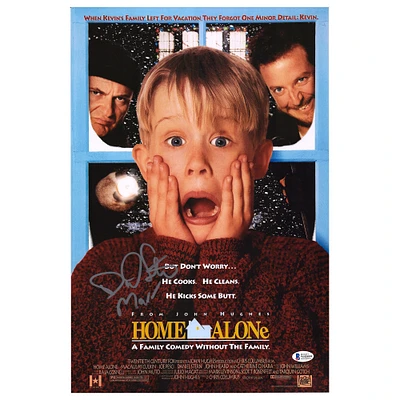 Daniel Stern Home Alone Autographed 12" x 18" Movie Poster with "Marv" Inscription - Beckett