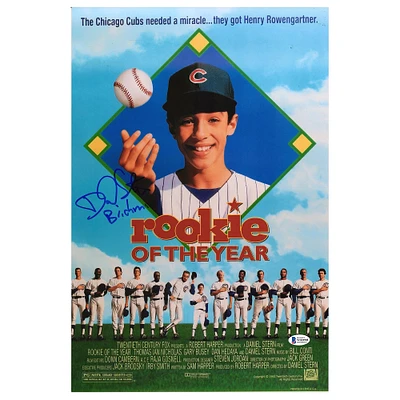 Daniel Stern Rookie Of The Year Autographed 12" x 18" Movie Poster with "Brickma" Inscription - Beckett