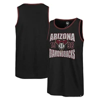 Men's '47 Black Arizona Diamondbacks Upload Franklin Tank Top