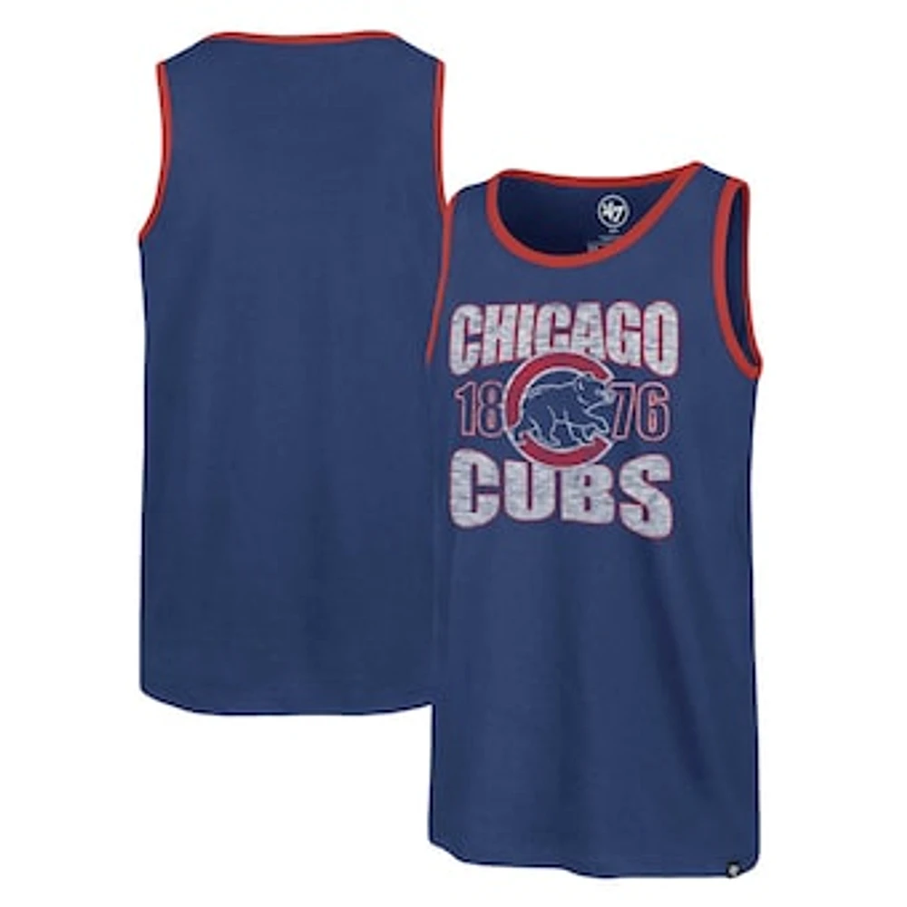 Men's '47 Royal Chicago Cubs Upload Franklin Tank Top