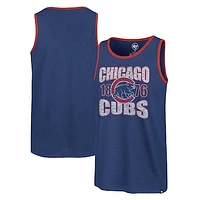 Men's '47 Royal Chicago Cubs Upload Franklin Tank Top