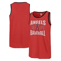 Men's '47 Red Los Angeles Angels Upload Franklin Tank Top