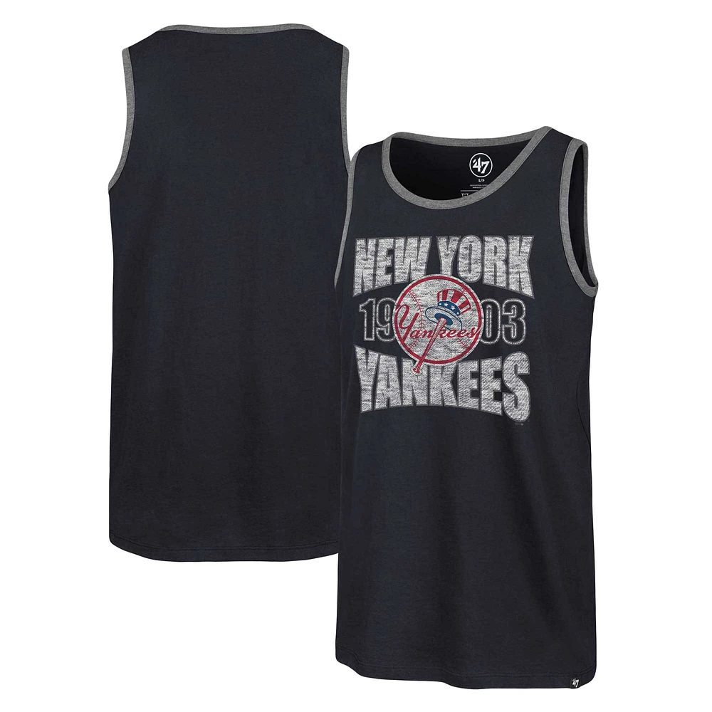 Men's '47 Navy New York Yankees Upload Franklin Tank Top