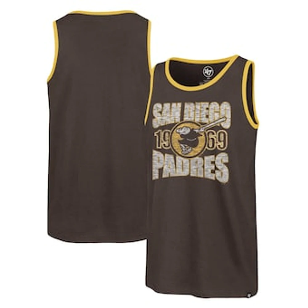 Men's '47 Brown San Diego Padres Upload Franklin Tank Top