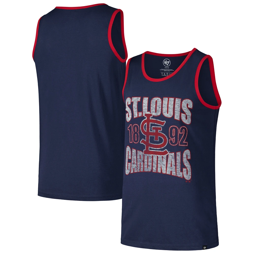 Men's '47 Navy St. Louis Cardinals Upload Franklin Tank Top