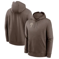 Men's Nike Light Brown Philadelphia Phillies Statement Pullover Hoodie