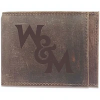 Brown William & Mary Tribe Bifold Leather Wallet