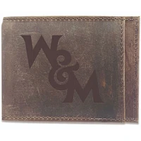 Brown William & Mary Tribe Bifold Leather Wallet