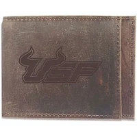 Brown South Florida Bulls Bifold Leather Wallet