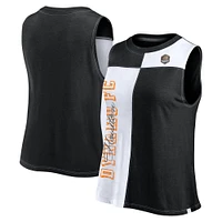 Women's Fanatics Black Houston Dynamo FC Script Colorblock Tank Top