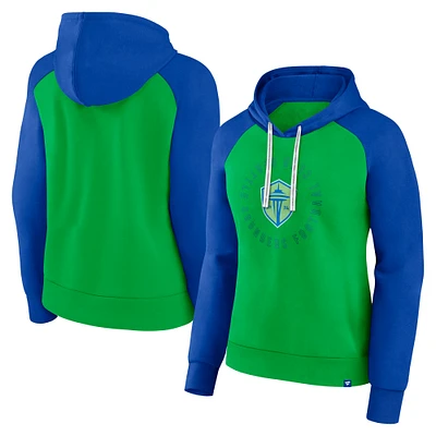 Women's Fanatics Rave Green Seattle Sounders FC Instep Pullover Hoodie