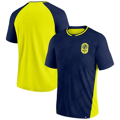 Men's Fanatics Navy Nashville SC Attacker Raglan T-Shirt