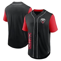 Men's Fanatics Black D.C. United Balance Fashion Baseball Jersey