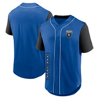 Men's Fanatics Royal San Jose Earthquakes Balance Fashion Baseball Jersey