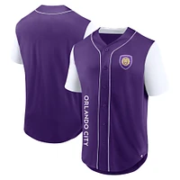 Men's Fanatics Purple Orlando City SC Balance Fashion Baseball Jersey