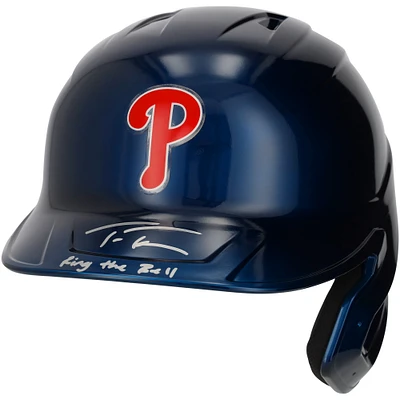 Trea Turner Philadelphia Phillies Autographed Rawlings Batting Helmet with Inscription