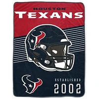 Houston Texans 60" x 80" Helmet Stripes Royal Plush Blanket