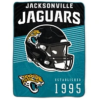 Jacksonville Jaguars 60" x 80" Helmet Stripes Royal Plush Blanket
