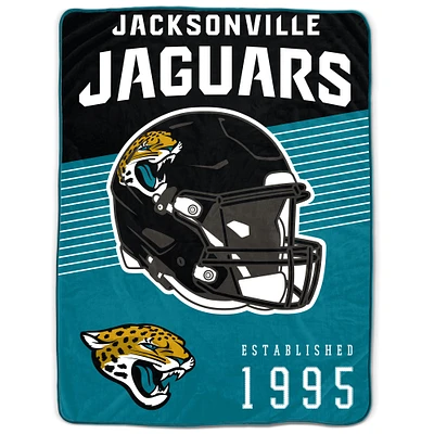 Jacksonville Jaguars 60" x 80" Helmet Stripes Royal Plush Blanket