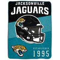 Jacksonville Jaguars 60" x 80" Helmet Stripes Royal Plush Blanket