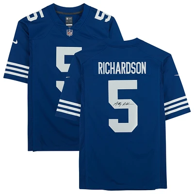 Anthony Richardson Indianapolis Colts Autographed Blue Alternate Nike Limited Jersey