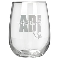 Arizona Cardinals Etched 17oz. City Stemless Wine Glass