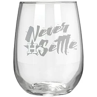 Houston Astros Etched 17oz. Rally Cry Stemless Wine Glass