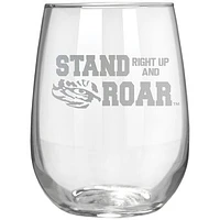 LSU Tigers Etched 17oz. Rally Cry Stemless Wine Glass