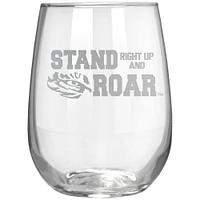 LSU Tigers Etched 17oz. Rally Cry Stemless Wine Glass