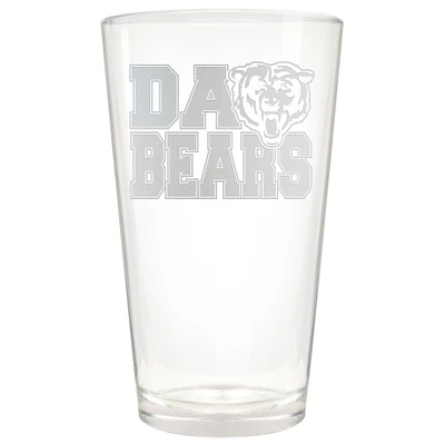 Chicago Bears Etched 16oz. Rally Cry Pint Glass