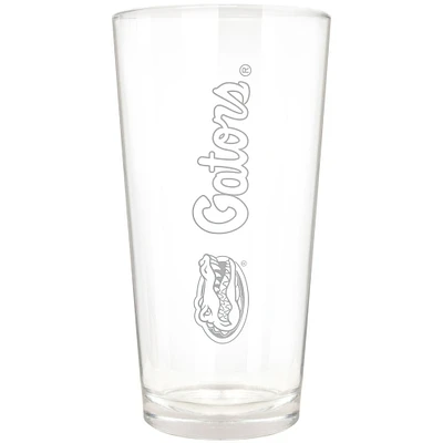 Florida Gators Etched 16oz. Vertical Rally Cry Pint Glass