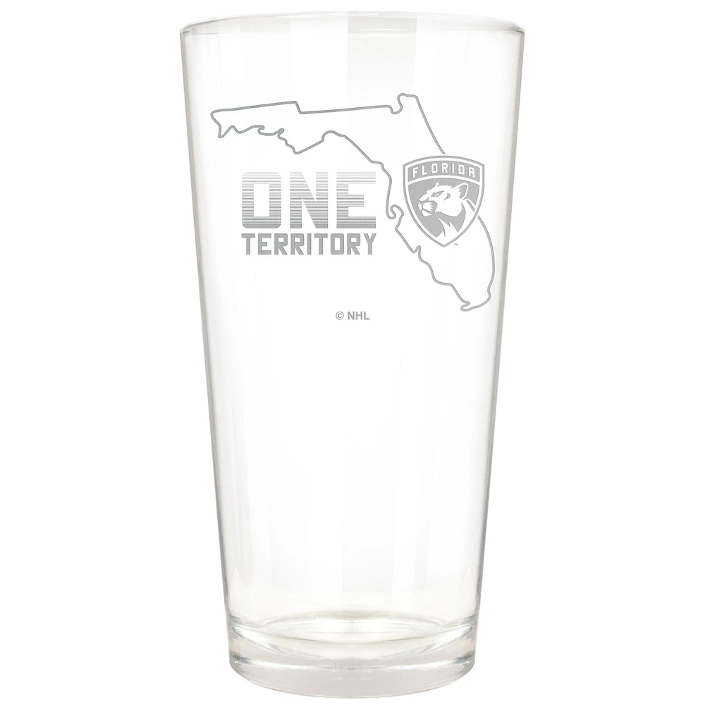 Florida Panthers Etched 16oz. Rally Cry Pint Glass