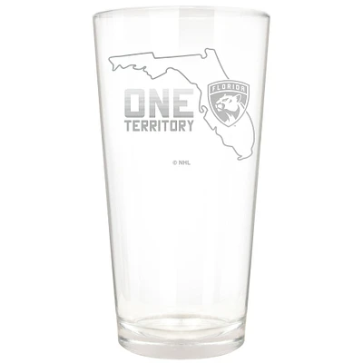 Florida Panthers Etched 16oz. Rally Cry Pint Glass