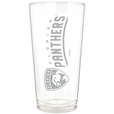 Florida Panthers Etched 16oz. Vertical Rally Cry Pint Glass