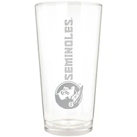 Florida State Seminoles Etched 16oz. Vertical Rally Cry Pint Glass