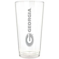 Georgia Bulldogs Etched 16oz. Vertical Rally Cry Pint Glass